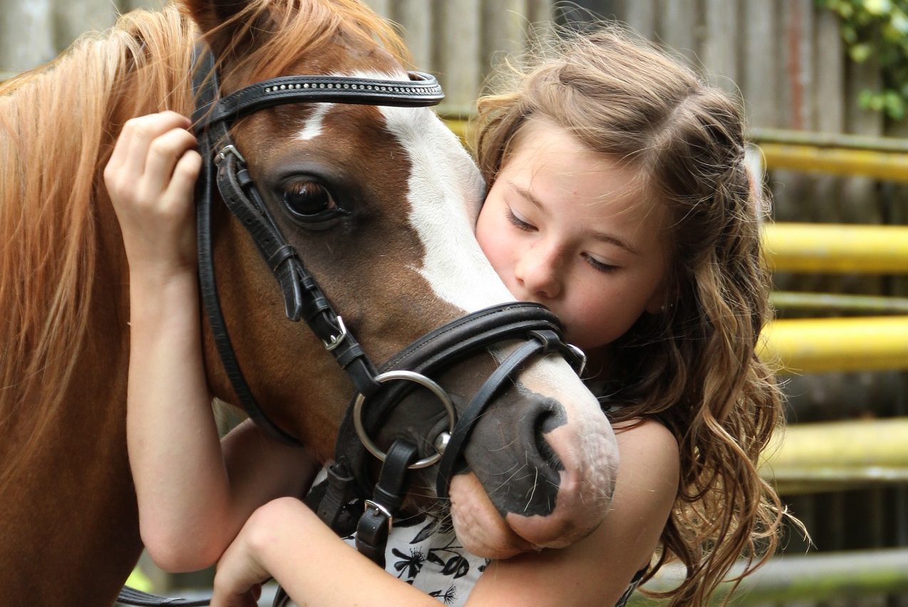 la importancia del afecto es enorme para los niños y los animales